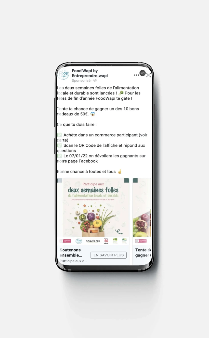 Food Wapi Ads Etude de cas clients