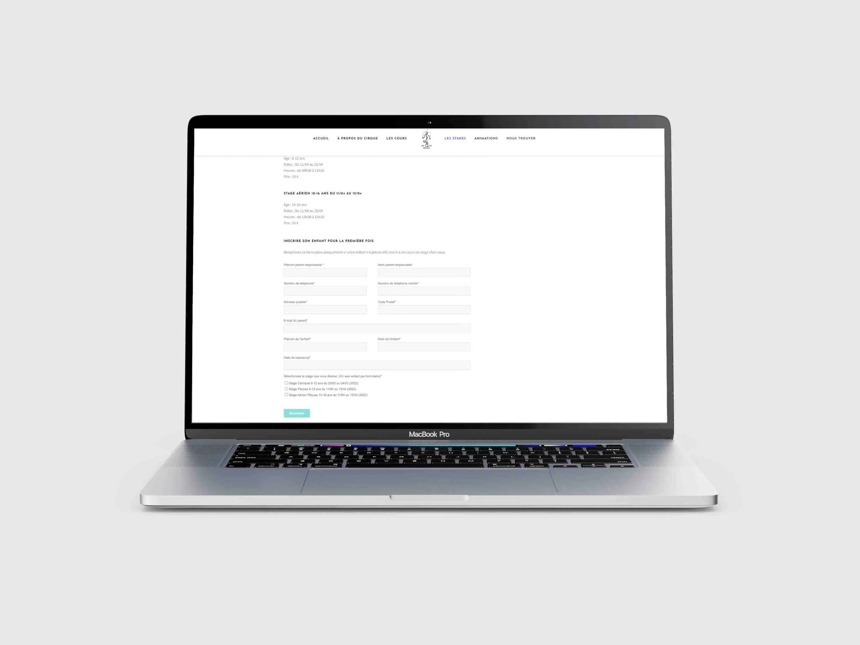 Cirquenbulles liaison CRM et inscriptions